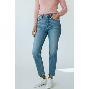 Pacsun Vintage Loose Medium Wash Denim Jeans With Distressed Hem